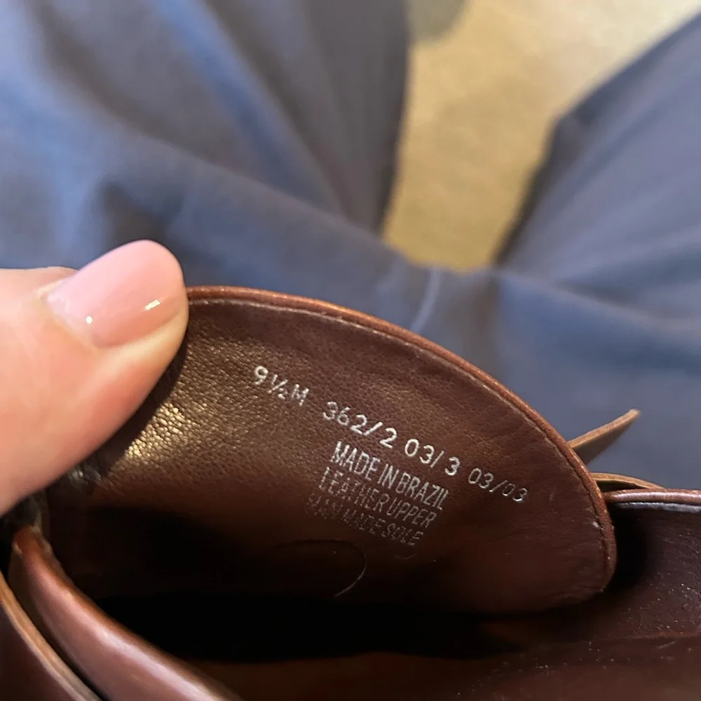 Franco Sarto y2K vintage heeled mule brown leather 9.5 - Picture 6 of 7